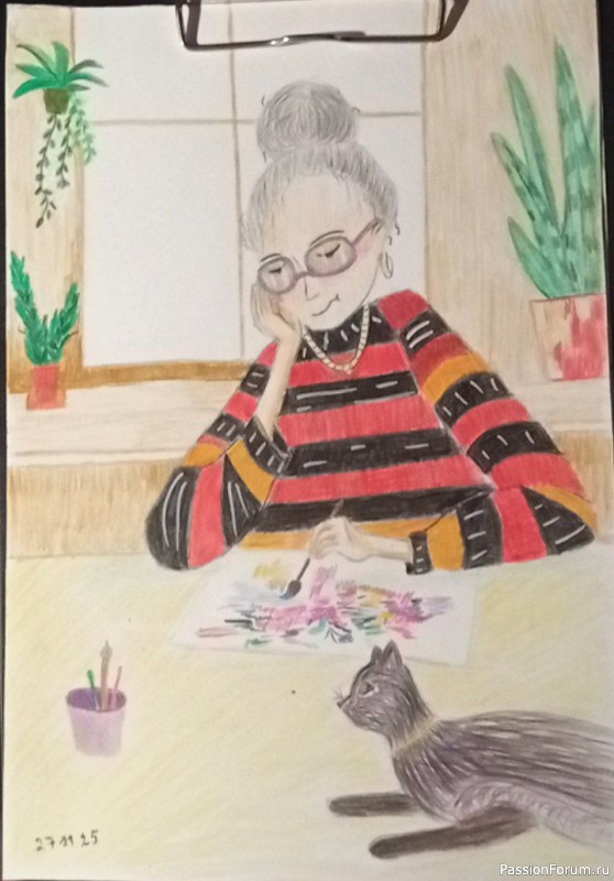 Мои рисунки к Новому Году и Рождеству