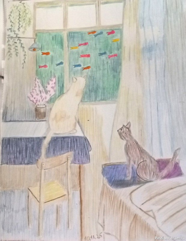 Мои рисунки к Новому Году и Рождеству