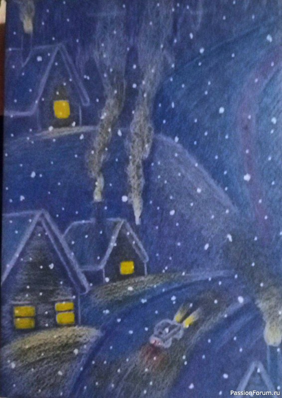 Мои рисунки к Новому Году и Рождеству