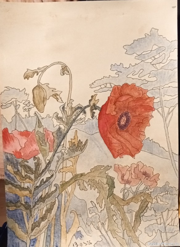 Мартовские рисунки