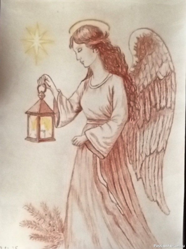 Мои рисунки к Новому Году и Рождеству