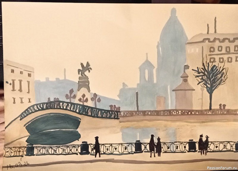 Мартовские рисунки