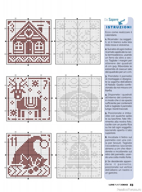 Новогодние идеи в журнале "I Love Punto Croce" 12- 2021