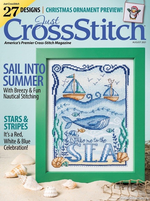 Схемы из журнала "Just CrossStitch" August 2021