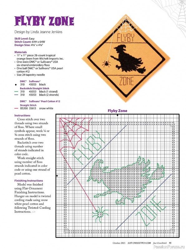 Журнал "Just CrosStitch October" 2021