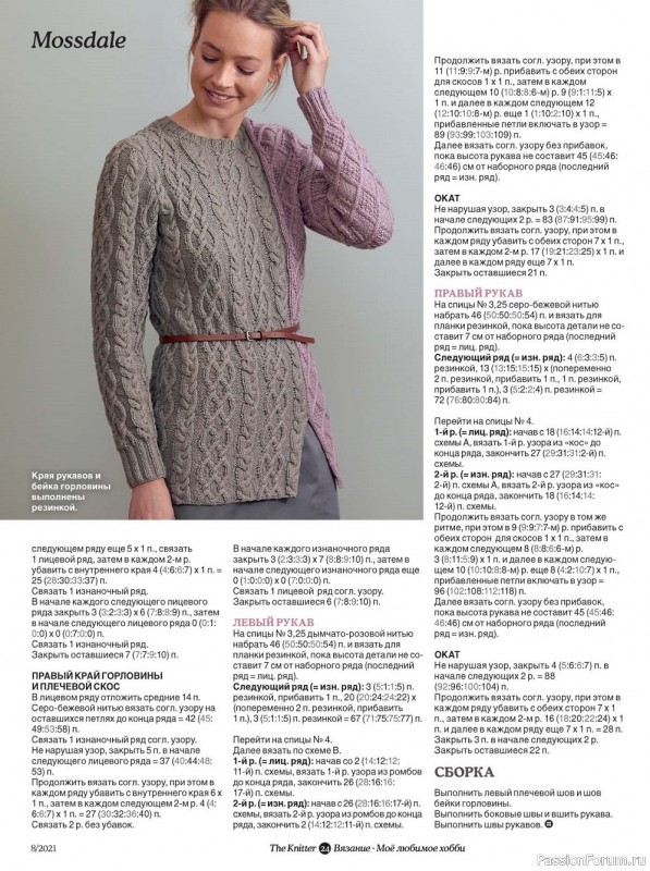 Журнал "The Knitter" №8 2021. Схемы