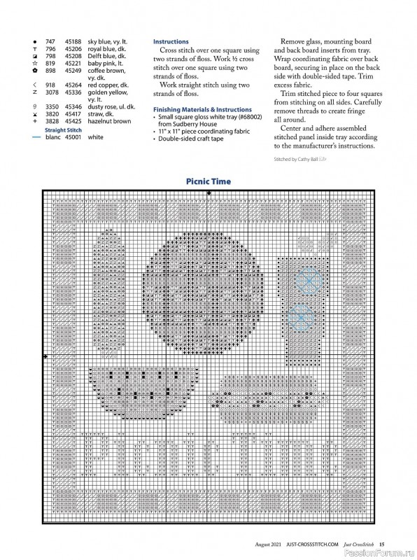 Схемы из журнала "Just CrossStitch" August 2021