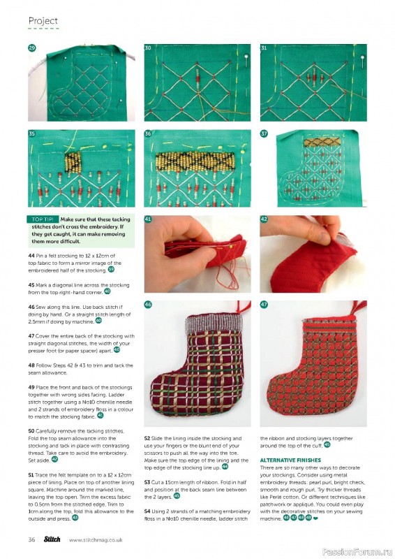 Много идей и схем в журнале "Stitch Magazine" №133 2021