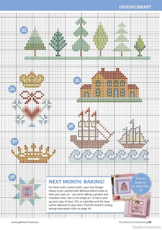 Журнал "The World of Cross Stitching" №309 2021