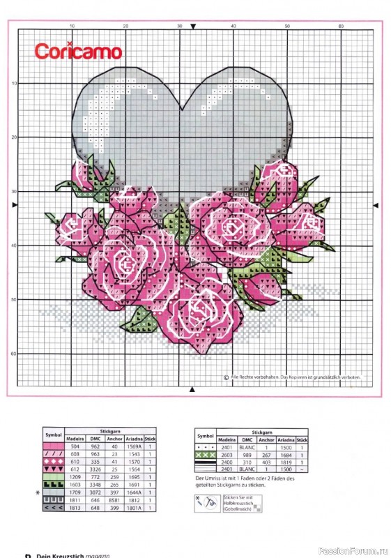 Схемы из журнала "Dein Kreuzstich magazin №3 2021"