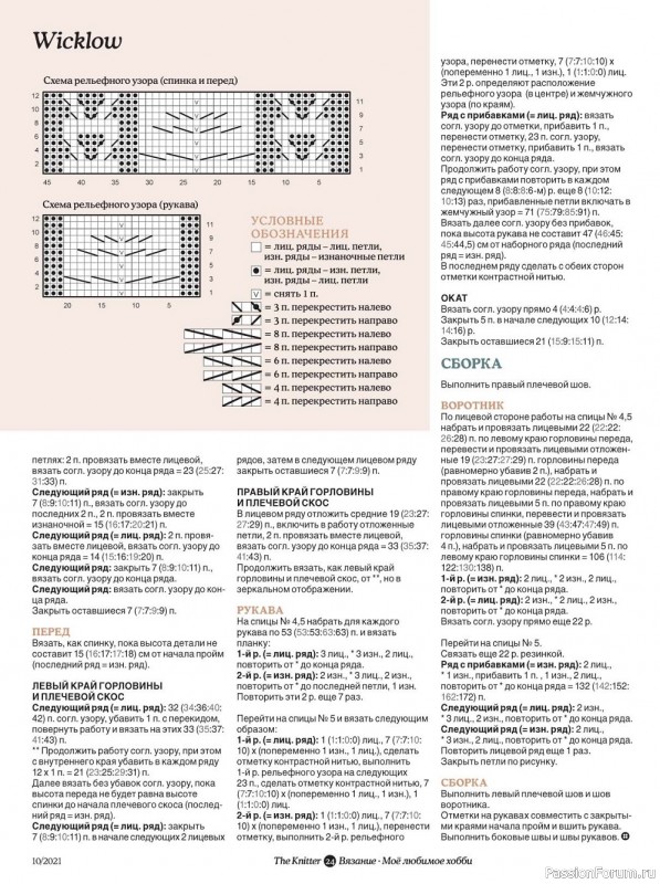 Журнал "The Knitter" №10 2021. Много схем!