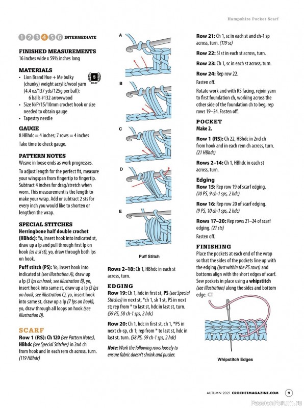 Схемы из журнала "Crochet! - Autumn" 2021