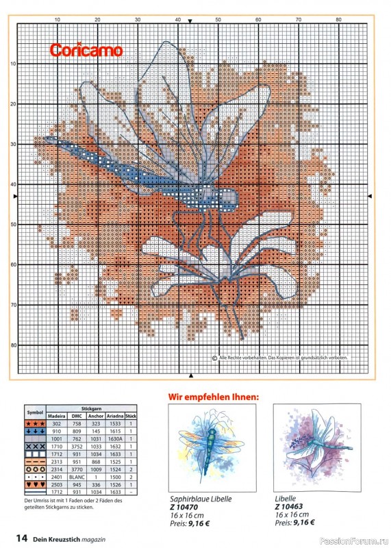Схемы для вышивки из журнала "Dein Creuzstich magazin" 5-2021