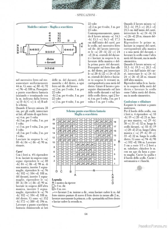 Схемы из журнала Piu Maglia №23 2021