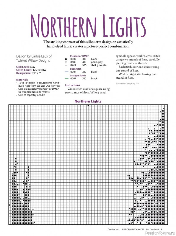 Журнал "Just CrosStitch October" 2021