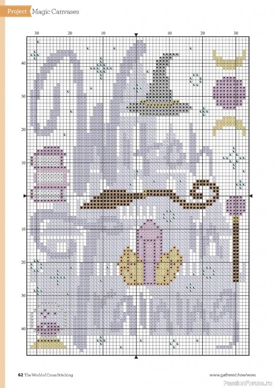 Схемы из журнала "The World of Cross Stitching №307 2021"