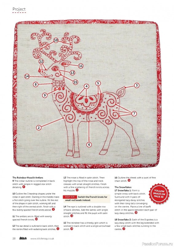 Много идей и схем в журнале "Stitch Magazine" №133 2021