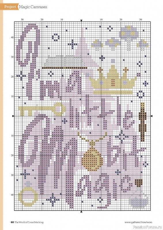 Схемы из журнала "The World of Cross Stitching №307 2021"