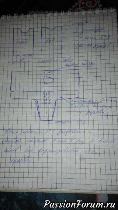 Схемка и узоры "перевязика"