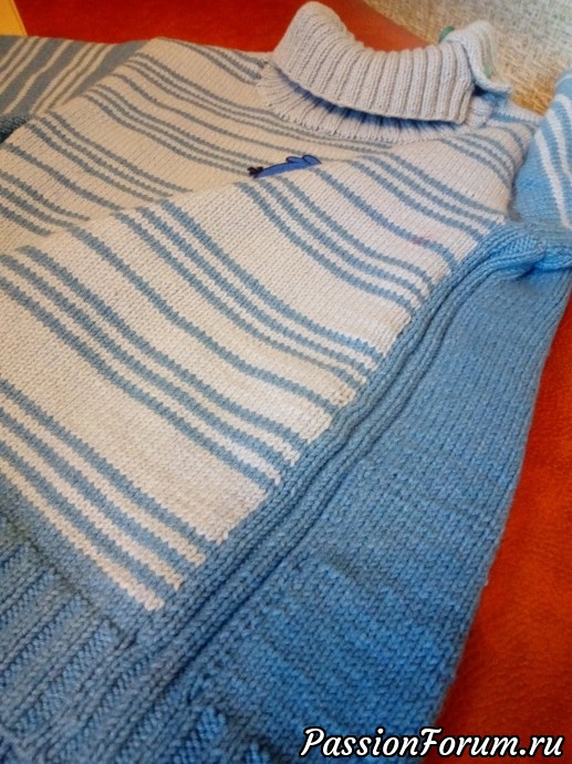 Зимний свитер для сына