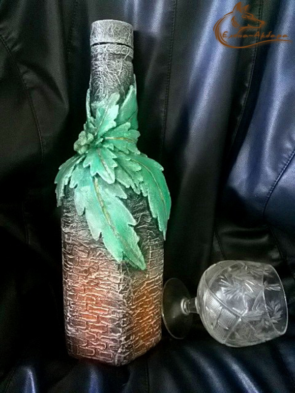 Наконец я попробовала лепку и обратный декупаж!