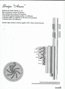 Салфеточка с геометрическим рисунком.