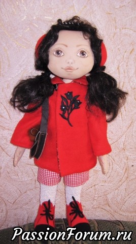 Текстильная игровая кукла Марийка.