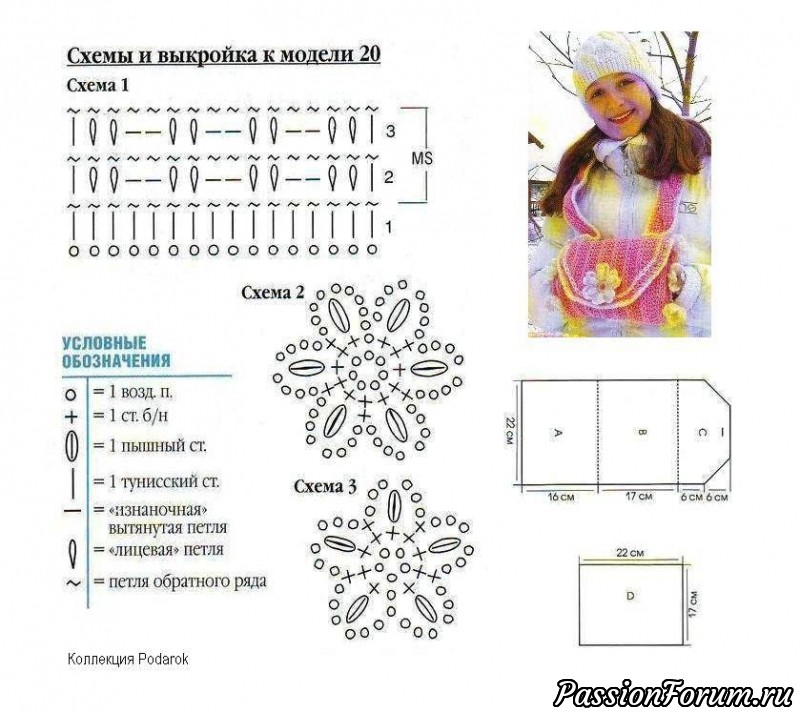 Сумочки для девочек крючком со схемами и описанием