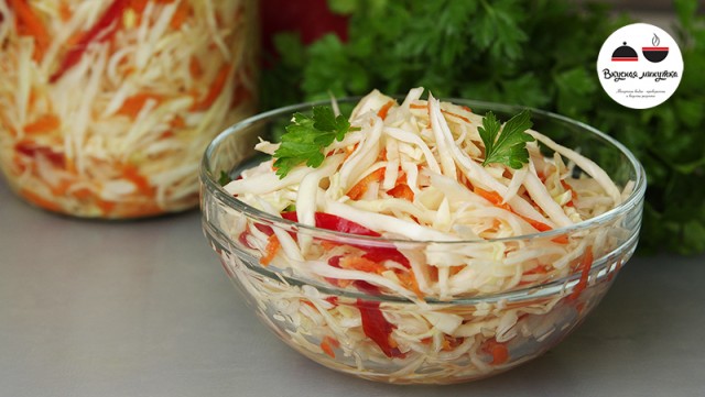 Быстрая маринованная капуста