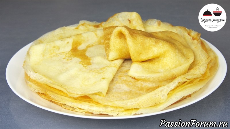 Бархатные блинчики - тоненькие, нежные, невероятно вкусные!