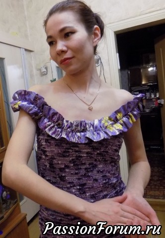 Комбинированое платье