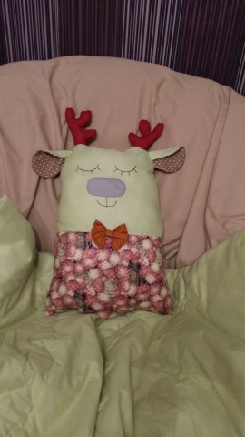 Одеялко и подушка-игрушка для малышки