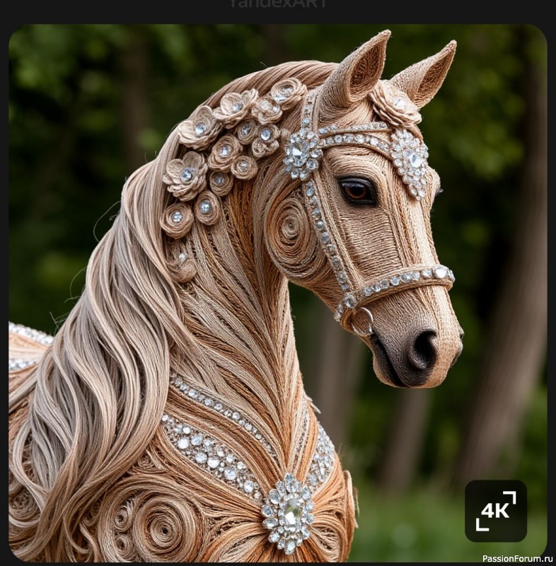 Конкурсная работа: Лошадка Снежка