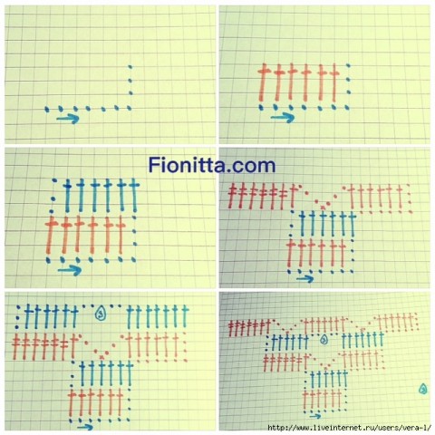 Шаль Фионитты крючком.