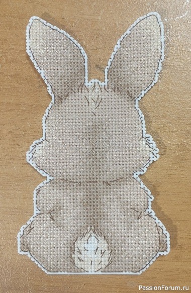 Пасхальный зайка - декоративное украшение.