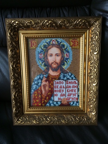 Икона из бисера