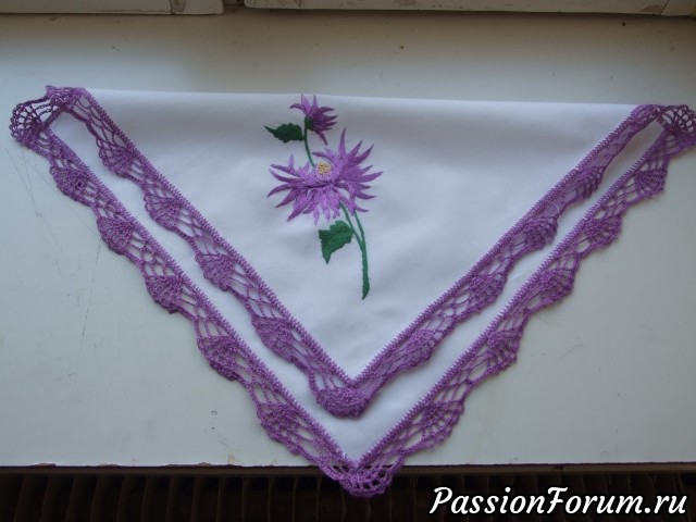 Комплект салфеток "Фиолетовые хризантемы"(3 шт.)