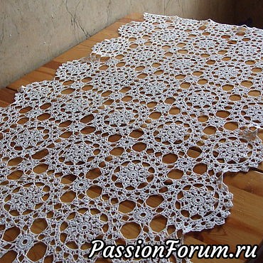 Скатерть ажурная из мотивов