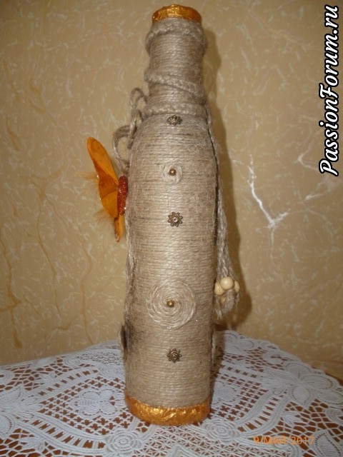 Декор бутылочки "Скоро лето"