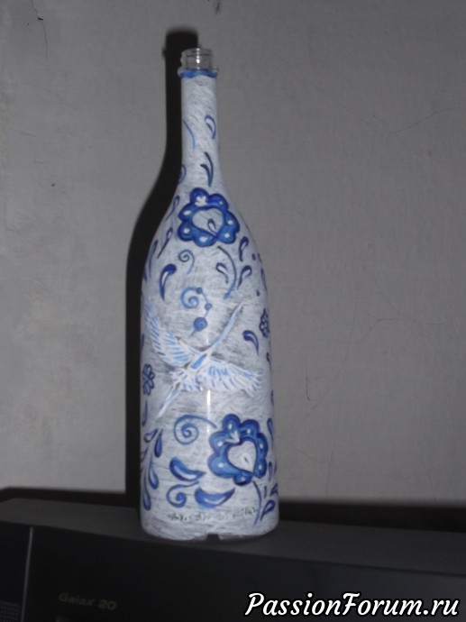 Декорирование старых бутылок