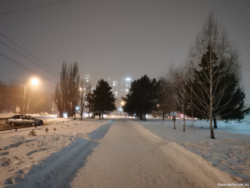 На Омск опустился туман