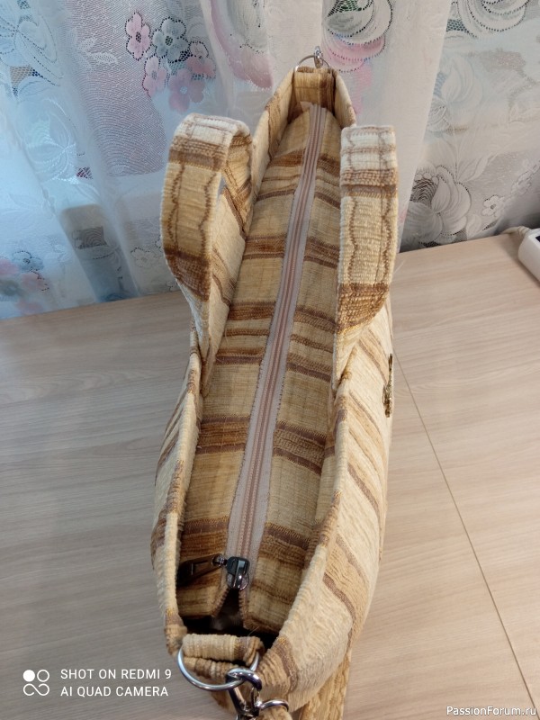 Летняя сумка из мебельной ткани и сумка из зонтика