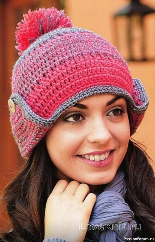Шапка крючком. Схемы