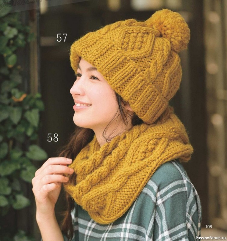 Зимняя шапочка и снуд. Схема