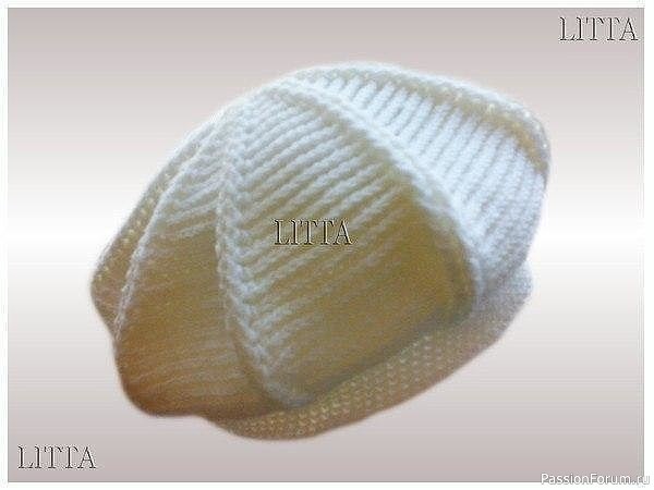 Интересный берет крючком. Схема