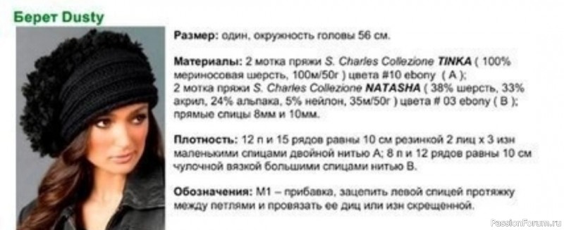 Берет "Dusty". Описание