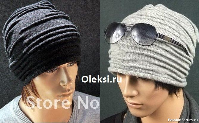 Шапка со складками (эффектом клоке)