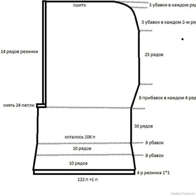 Капор из пуха норки или Ангоры. Описание