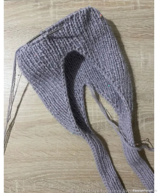 Чепчик спицами. Описание