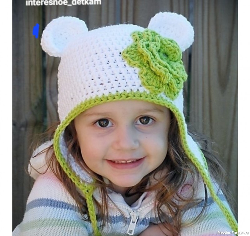 Детская шапочка с ушками. Описание